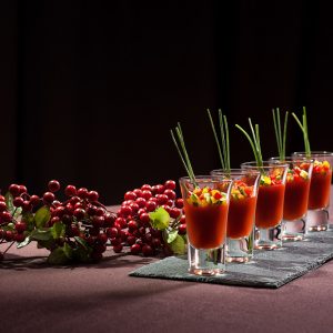 Гаспаччо из свежих томатов в щоте