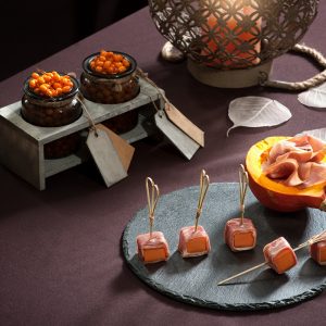 Карамелизированная тыква с Пармской ветчиной