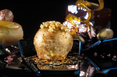 золотой десерт для фуршета